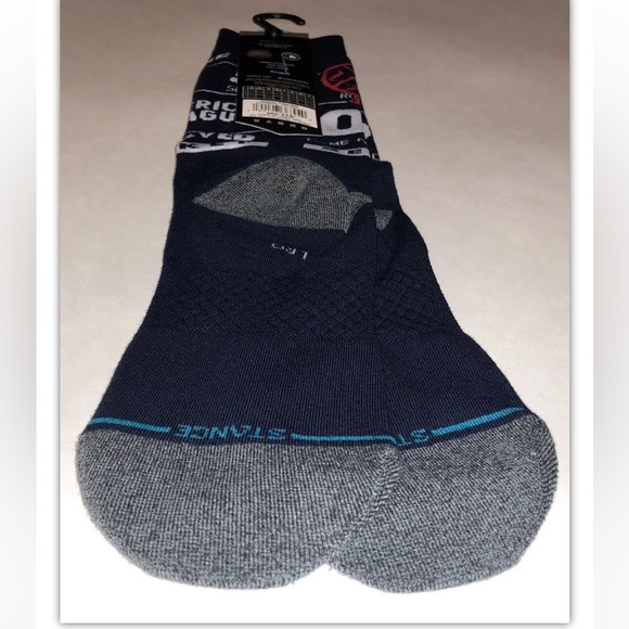 Stance MLB NY Yankees Ticket Stub Crew Socks 1 Pair Men 9-13 Baseball Navy White - Picture 9 of 10